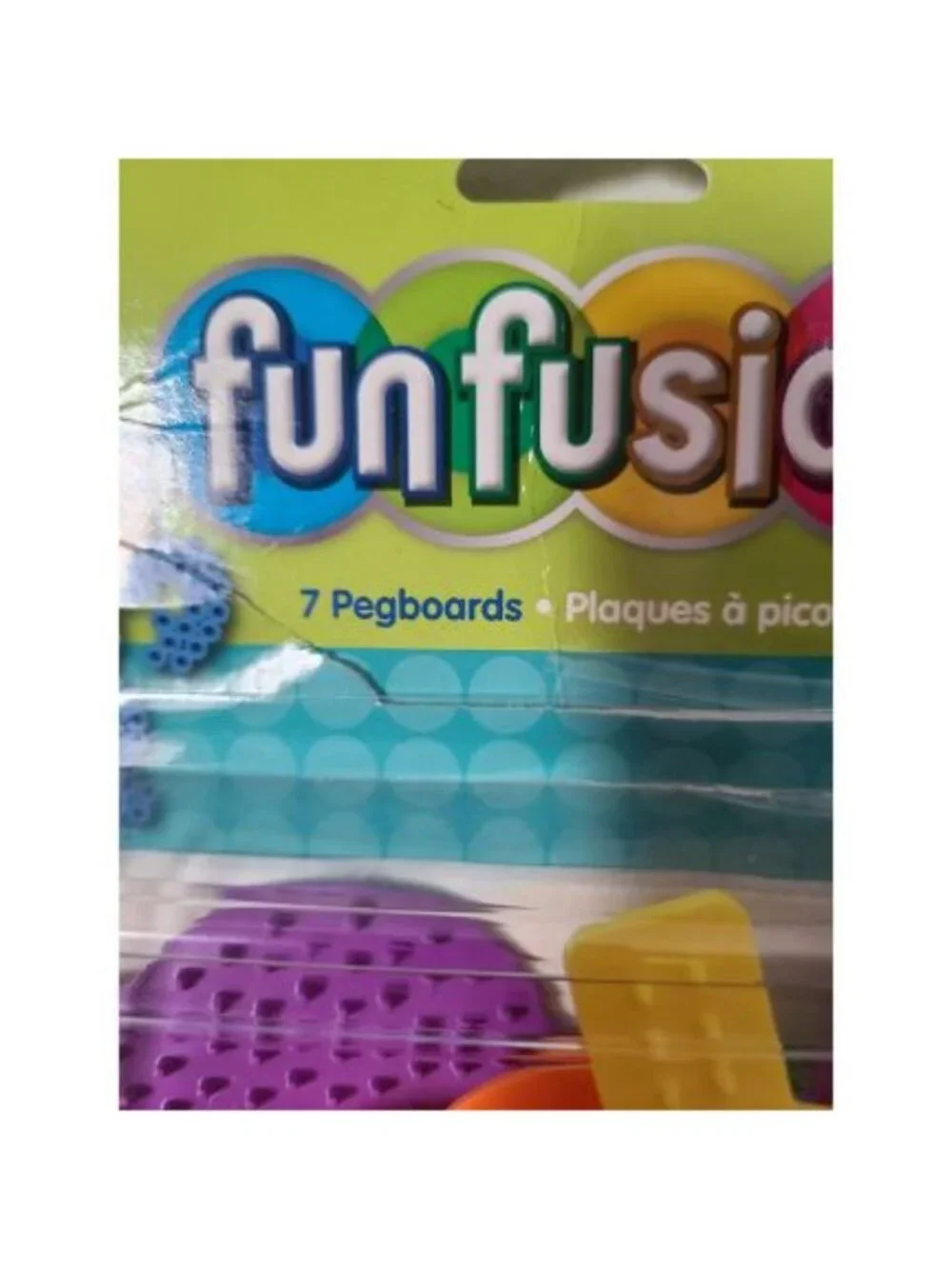 Perler Funfusion 7 Pegboards Colored Made in  USA